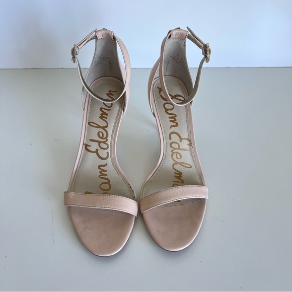 Sam Edelman Patti Ankle Strap Sandal in Nude - Picture 2 of 10